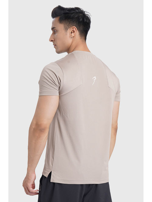 Running Beige Crew Neck T Shirt Buy FUAARK Men Beige Sprint