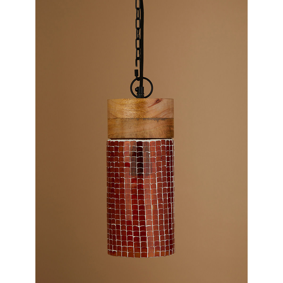 Fabindia Mosaic Pendant Lamp Tall Red Buy Fabindia Mosaic Pendant Lamp Tall Red Online at