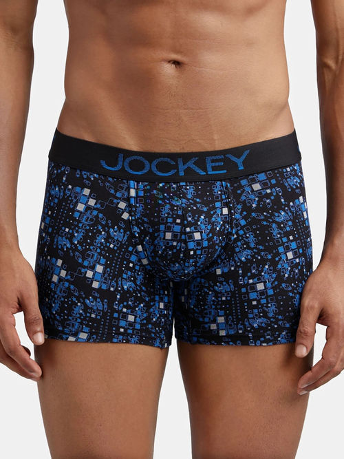 Buy Jockey FP23 Men Super Combed Cotton Elastane Printed Trunk