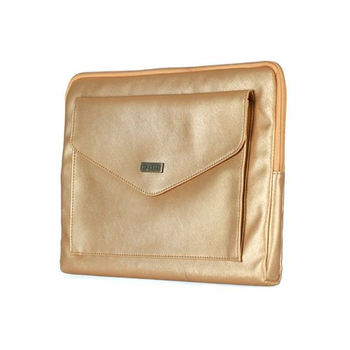 Priyaasi Metallic Gold Solid Laptop Sleeve