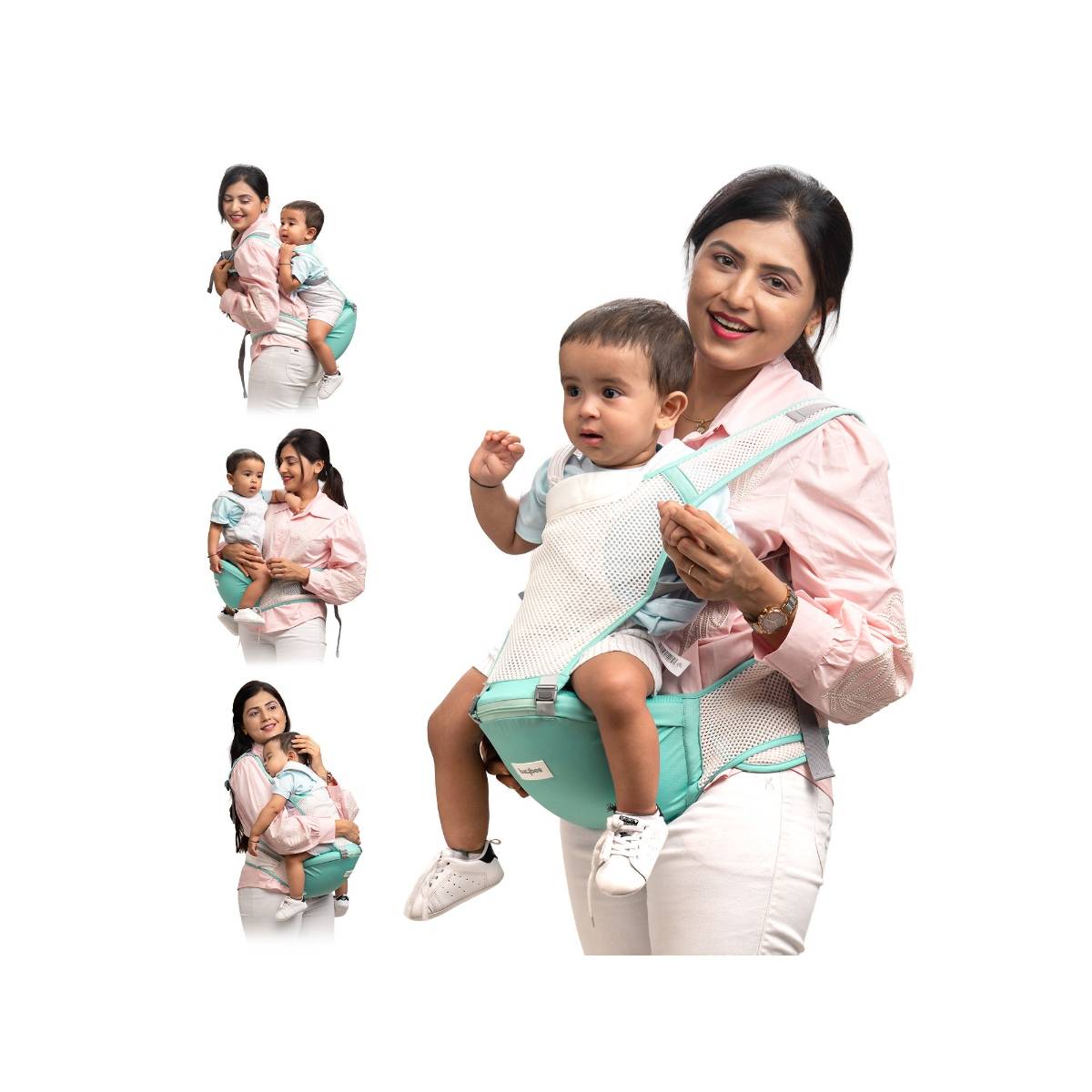 BAYBEE Green Flownest Baby Carrier (0-3 Years)