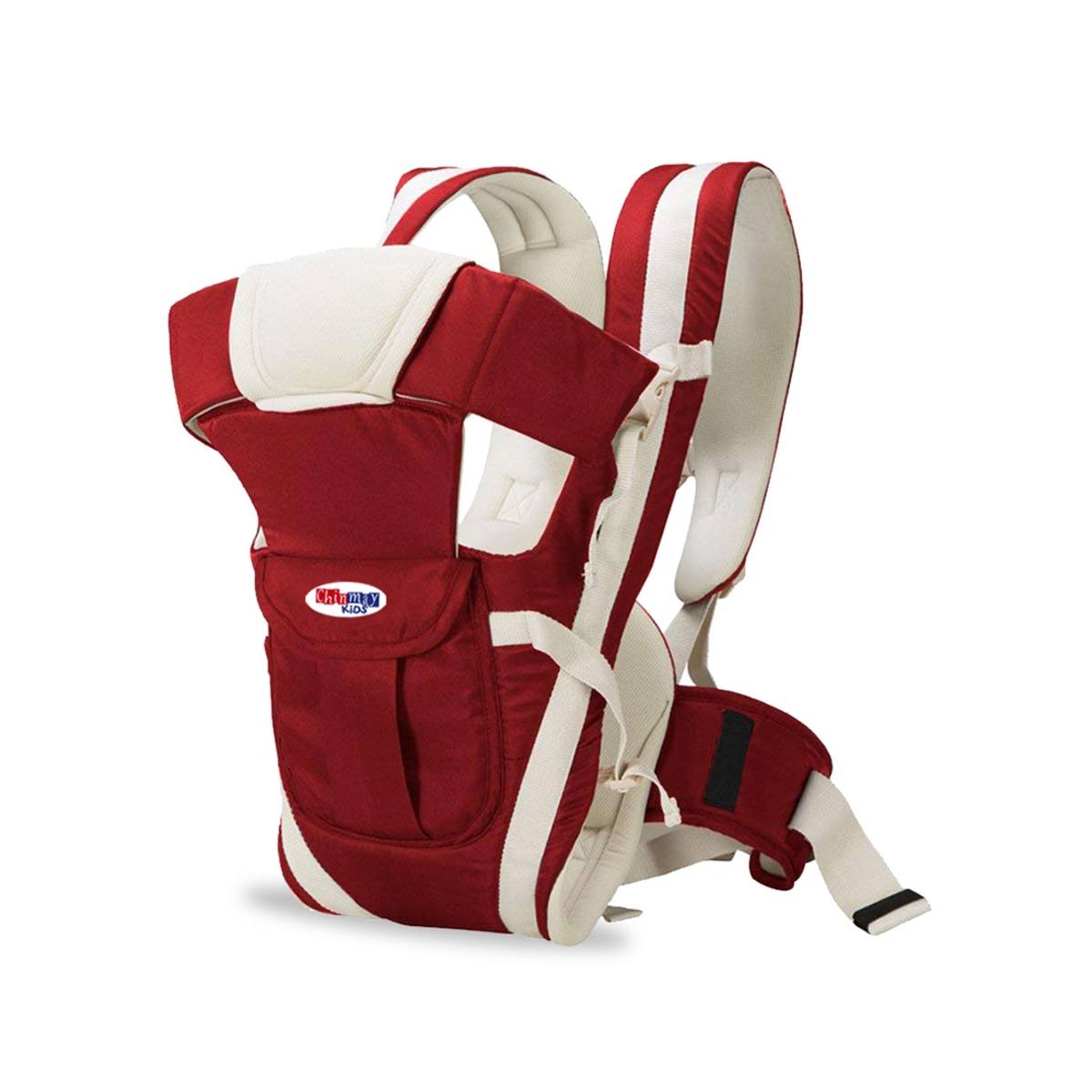 Chinmay Kids Baby Carrier Bag Adjustable Hands Free 4 In 1 with Safety Belt Child - Maroon