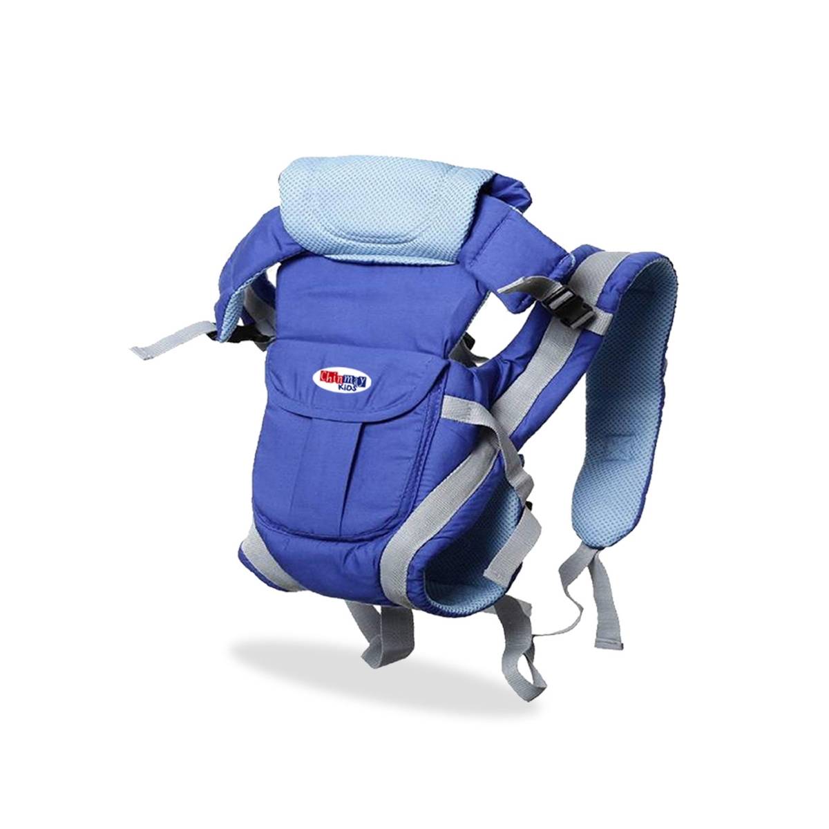 Chinmay Kids Baby Carrier Bag Adjustable Hands Free 4 In 1 with Safety Belt Child - Blue
