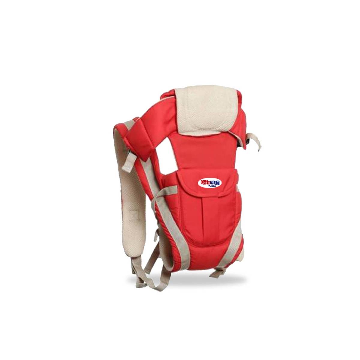 Chinmay Kids Baby Carrier Bag Adjustable Hands Free 4 In 1 with Safety Belt Child - Red
