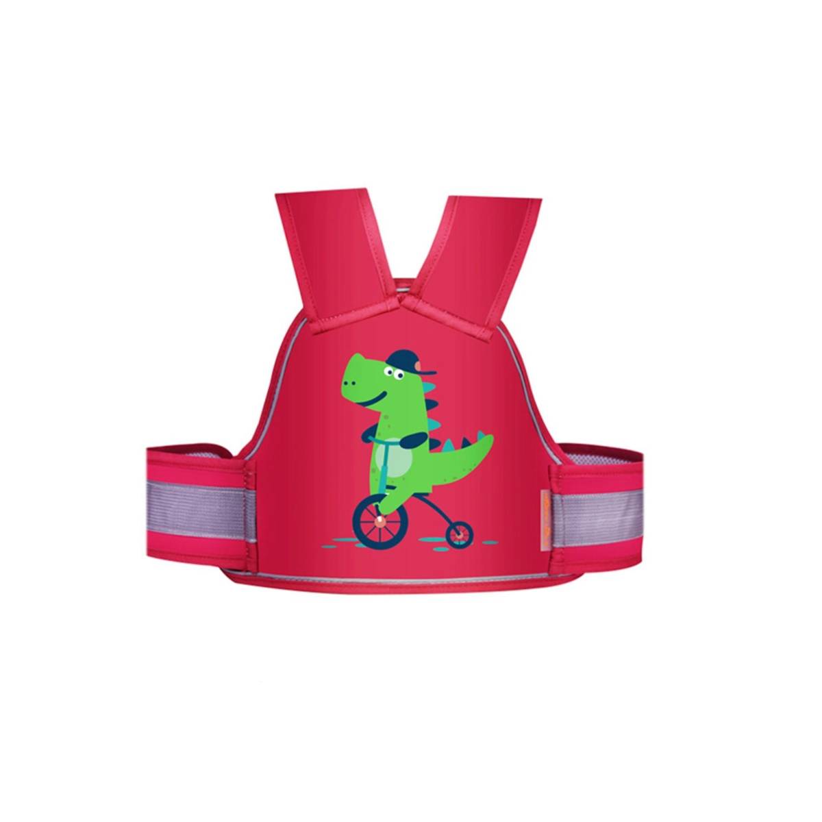 Chinmay Kids Red Two Wheeler Reflective Strips Portable Seat Belt Baby Carriers (1-12 Years)