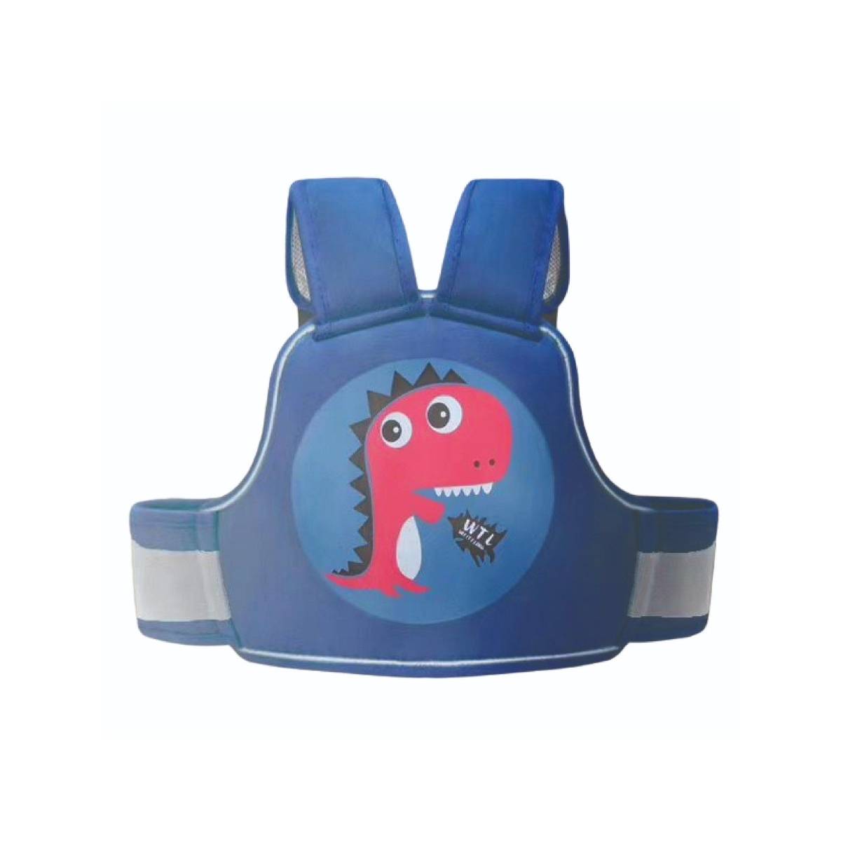 Polka Tots Blue Motorcycle Child Harness Safety Seat Belt with Adjustable Baby Carrier