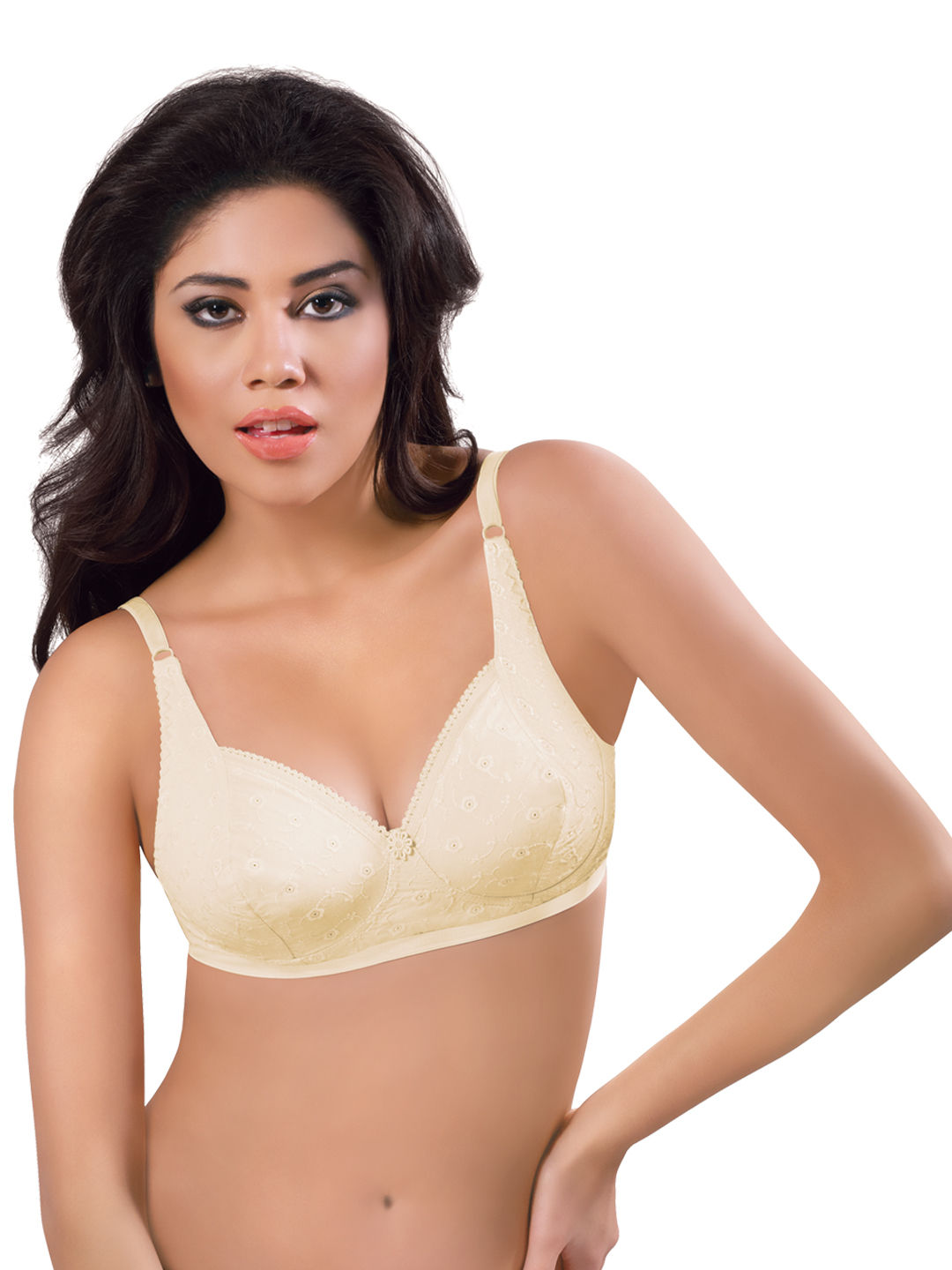 Buy BRIDA 100% Cotton Non Padded Non Wired Full Coverage Plus Size Double  Layer-Extra Lining Lift-Special Support Cups-Everyday Saree Bra-Sareemate  Online In India At Discounted Prices