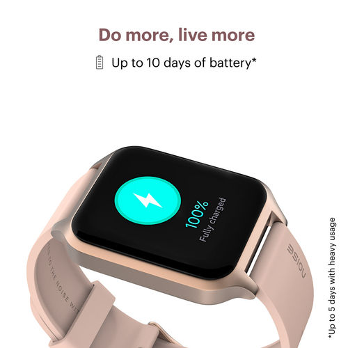 Noise colorfit brio smartwatch rose pink clearance