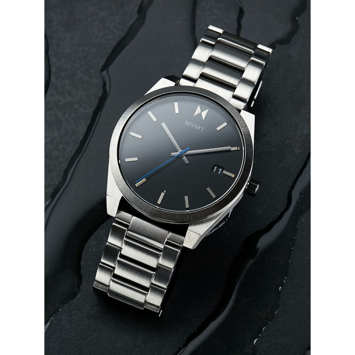 Ion Silver Mvmt Silver MVMT Python Powerlane Grey Leather Men's