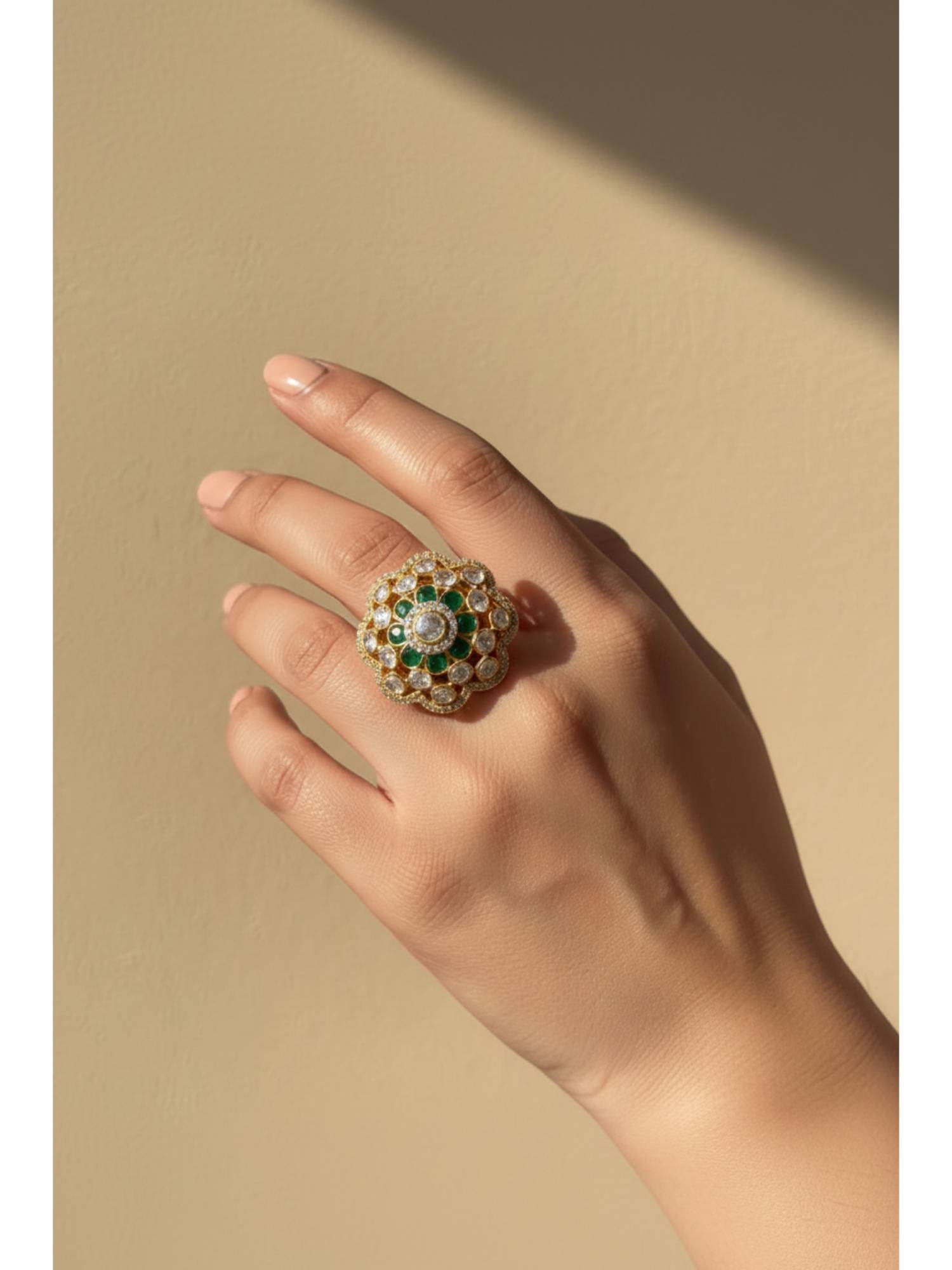 Sica Jewellery 925 Silver Moissanite Polka Pennar Ring
