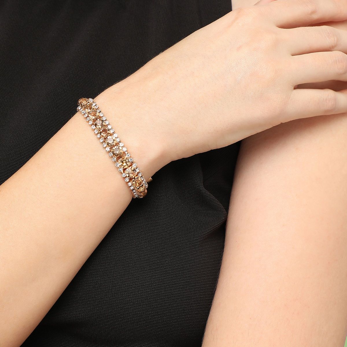 Buy Piah Gold Plated Brass 1 Line Styles bracelet for Mens8123 at Amazonin