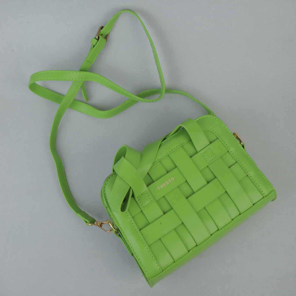 thesto-green-checkered-sling-and-cross-bags-buy-thesto-green-checkered