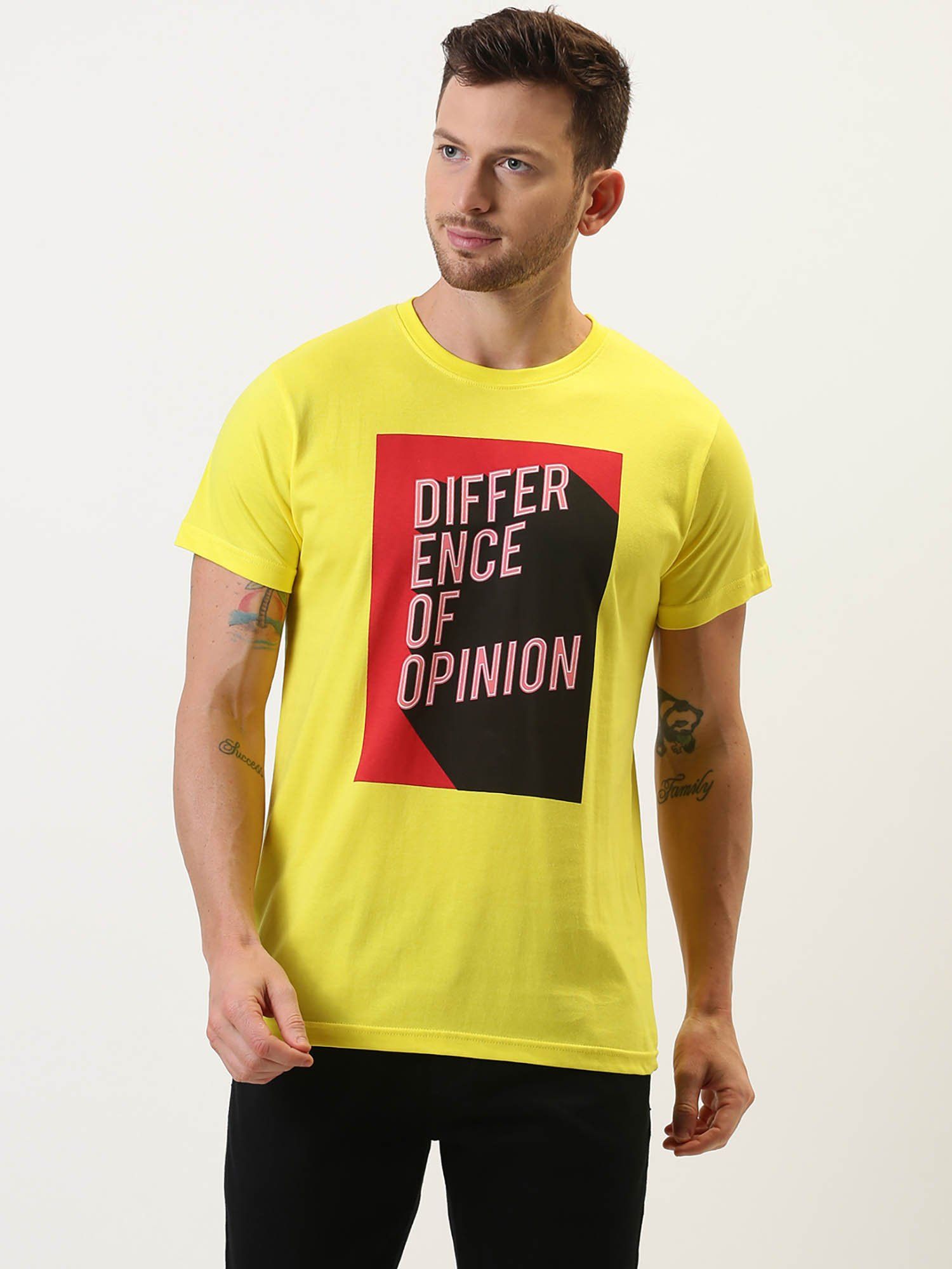 Difference of Opinion Printed T-Shirt (M)