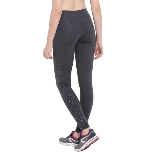 Buy Sweet Dreams Women Grey Solid Cotton Spandex Workout Tights (M) -  LP-3359A9 CHARCOAL MEL Online