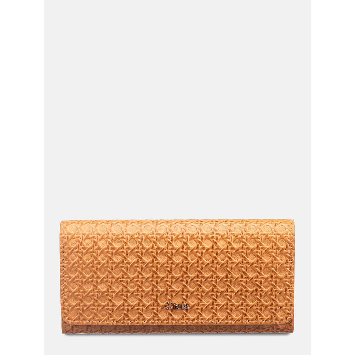 Gioia Tan Daisy Zip Around Wallet