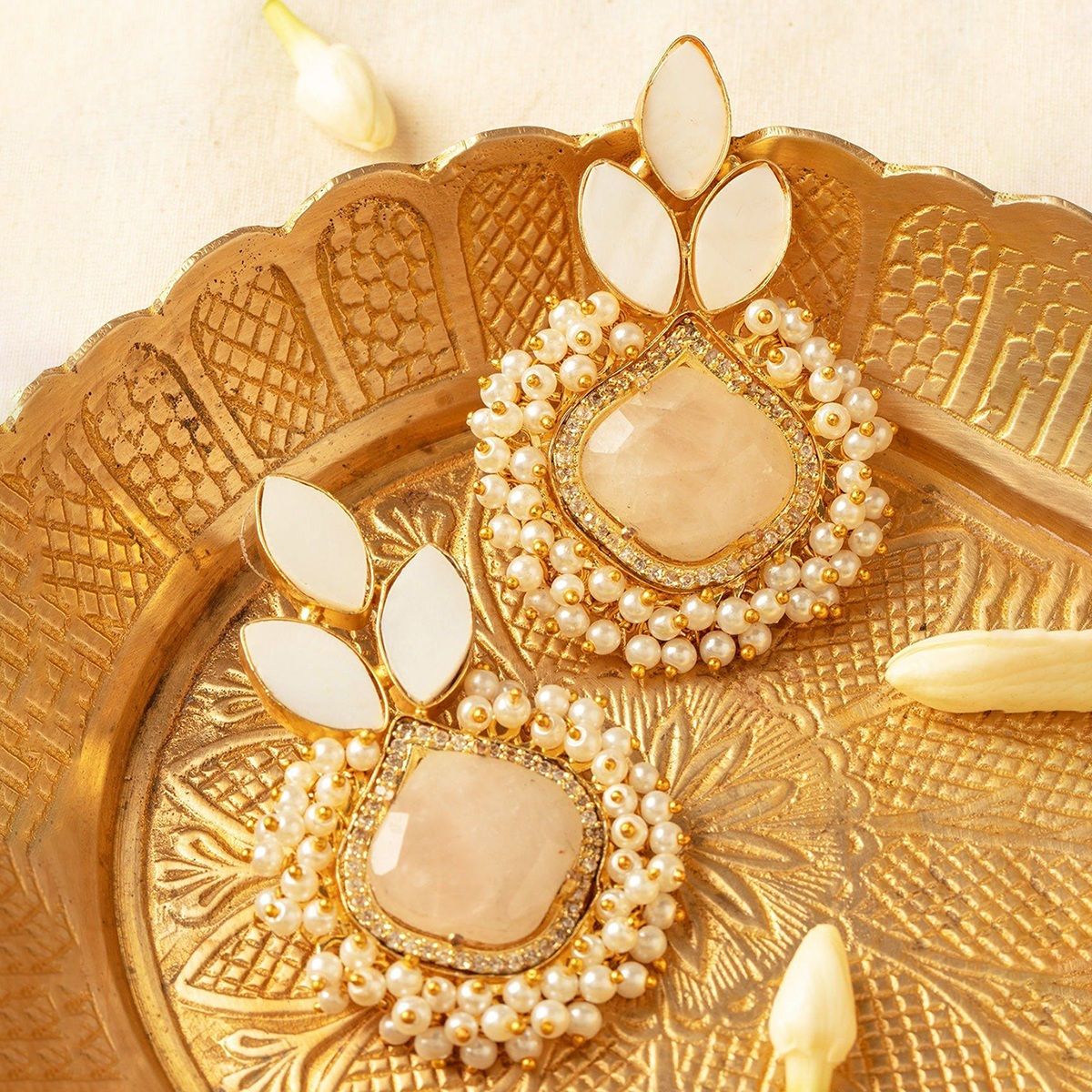 Pipa Bella by Nykaa Fashion Sunflower Pearl Earrings Buy Pipa Bella by  Nykaa Fashion Sunflower Pearl Earrings Online at Best Price in India  Nykaa