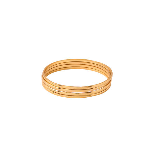 Buy NVR Womens Gold-Plated Traditional Daily Use Bangles (Pack of