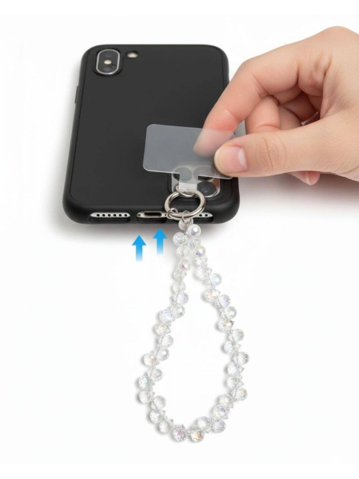 Shopsiiri Crystal Beaded Phone Sling Long