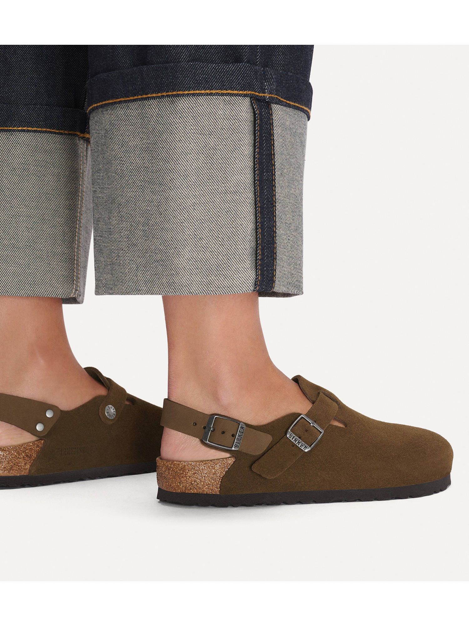 Buy Birkenstock Tokio Unisex Brown Suede Leather Sandals with