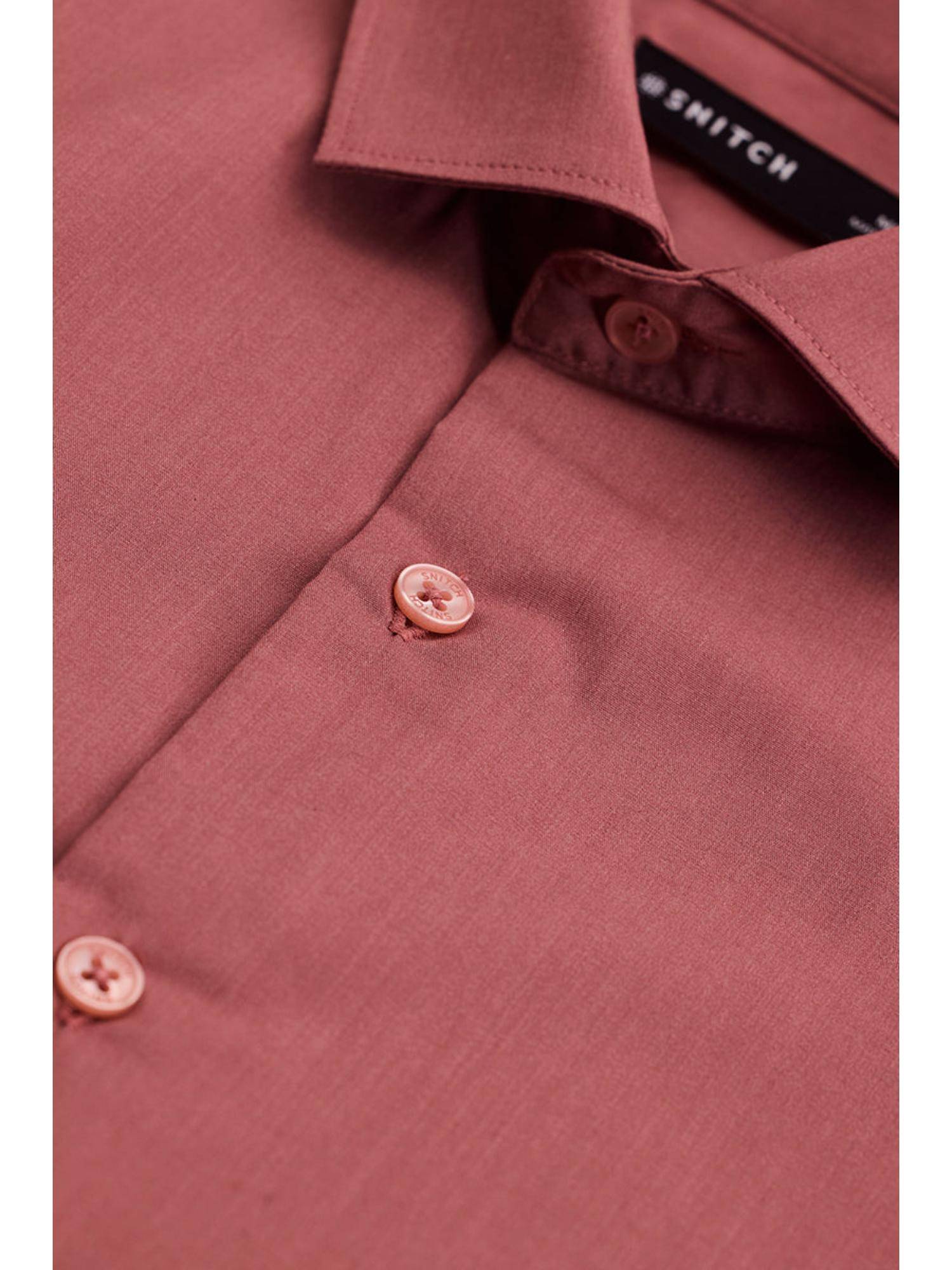 Snitch Red Buy Snitch Red Slim Fit Stretch Shirt Online