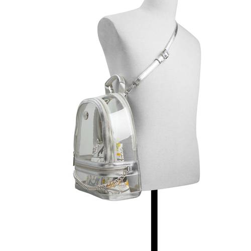 Buy Aldo LTBACKPACK Womens Silver Backpack & Pouch with  display picture 1