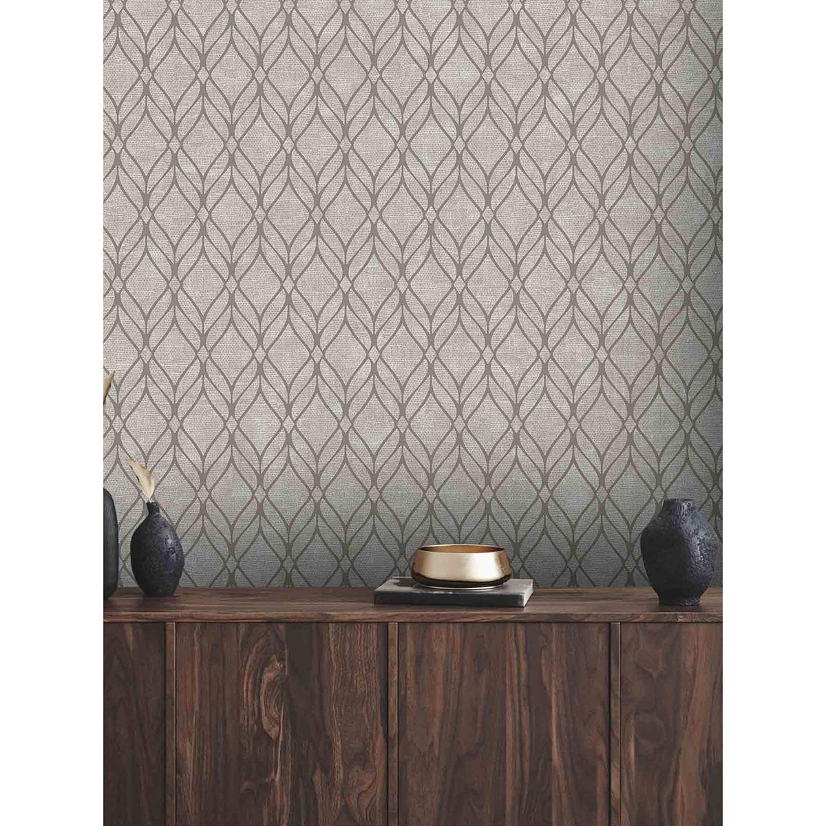 Buy Excel Wallpaper Radiance Trellis In Grey Online