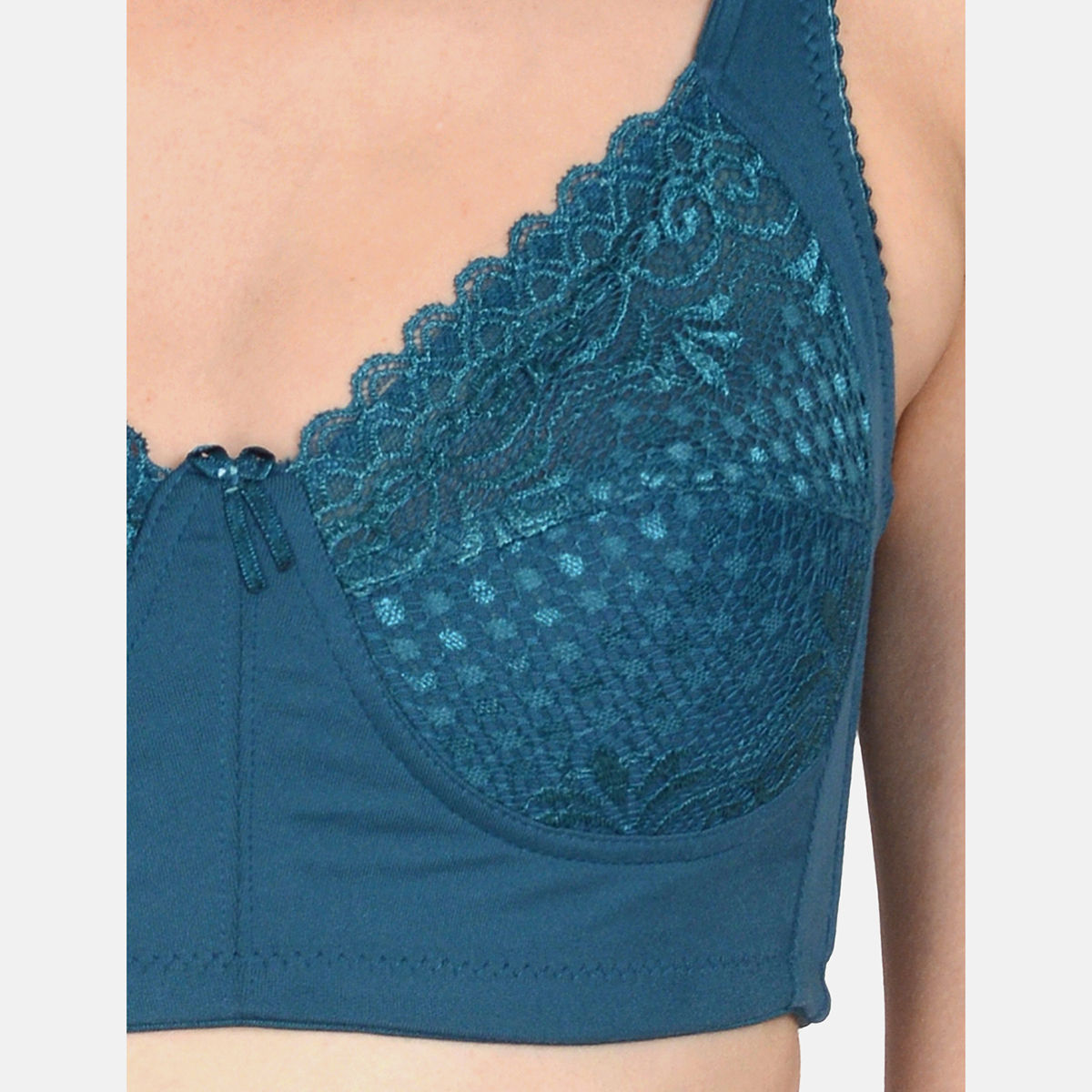 Mod & Shy Lacy Full Coverage Minimizer Bra Teal Buy Mod & Shy Lacy