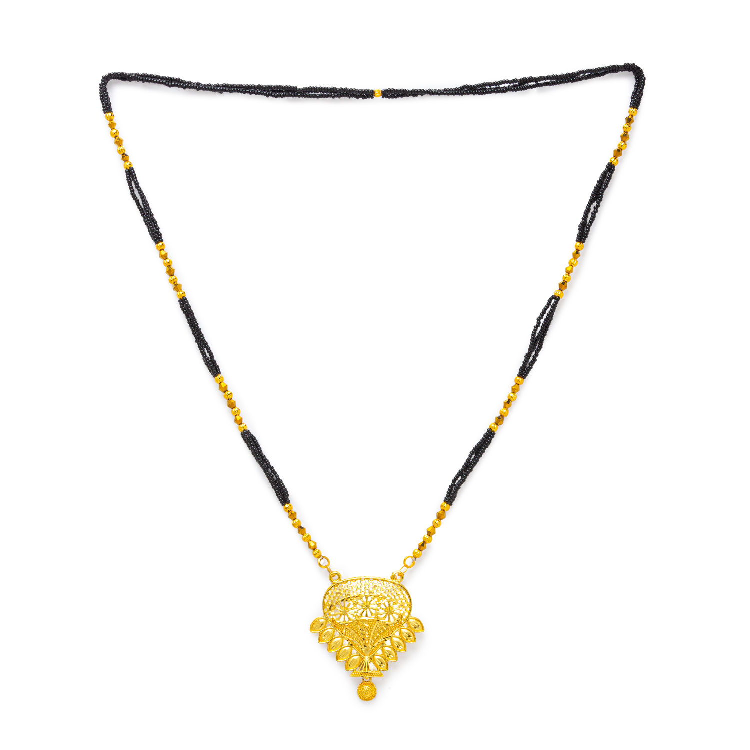 Buy Digital Dress Room Long Mangalsutra One Gram Gold Plated Long Gold