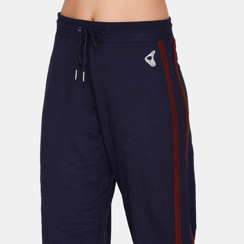 Buy Zivame Zelocity Easy Moment Regular Fit Track Pants - Navy Blue (XL)  Online