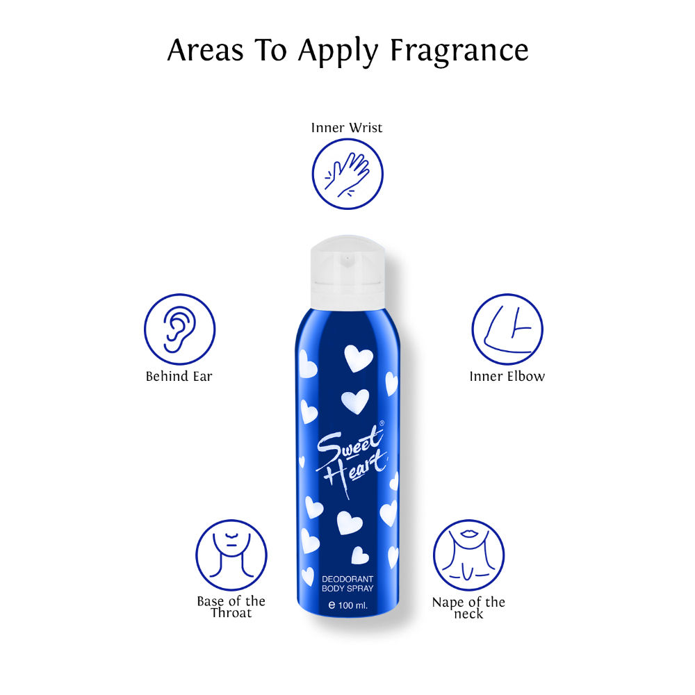 Buy Sweet Heart Blue Deodorant Body Spray Online