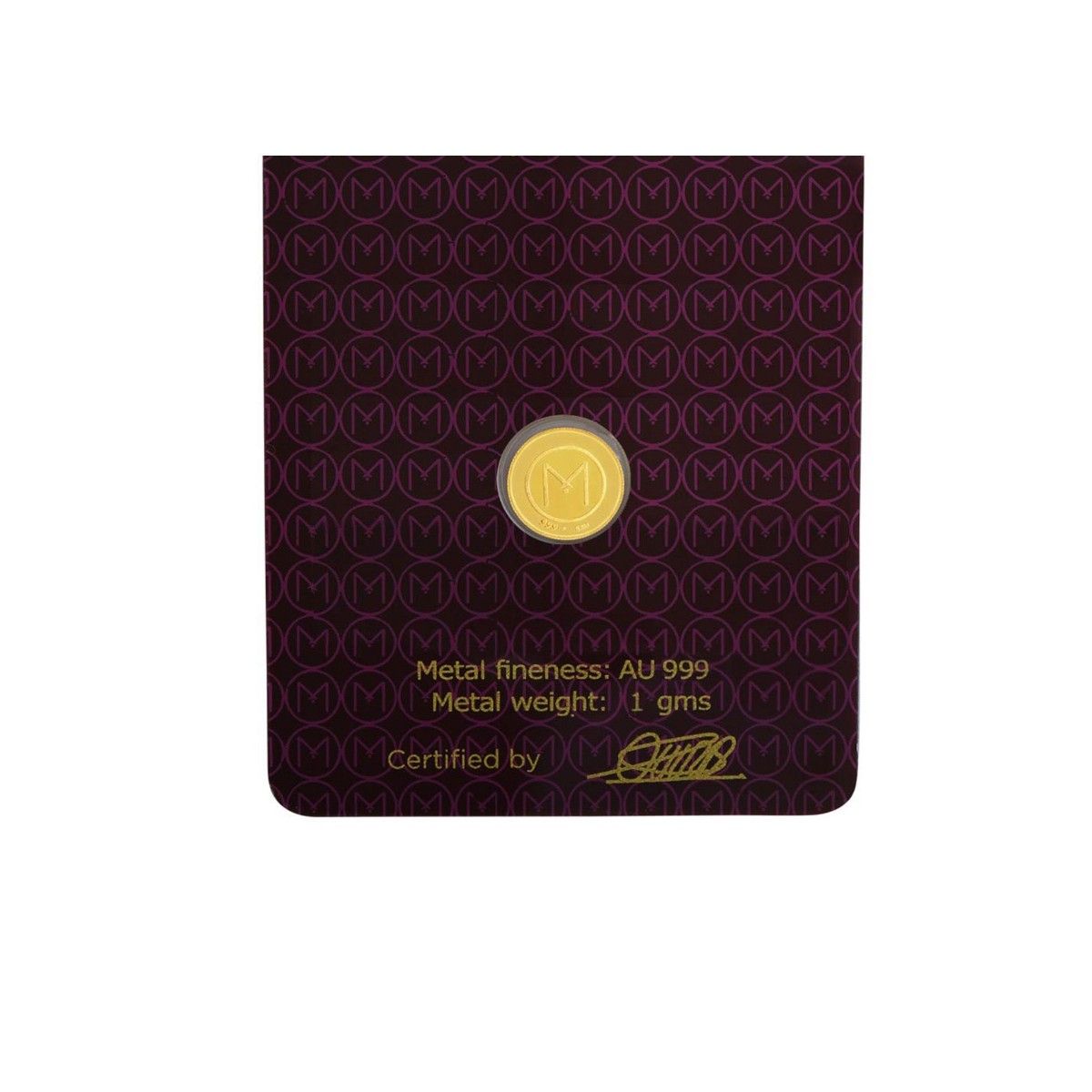 Malabar Gold & Diamonds 24K(999) Purity 1 Grams Rose Gold Coin Buy Malabar Gold & Diamonds 24K