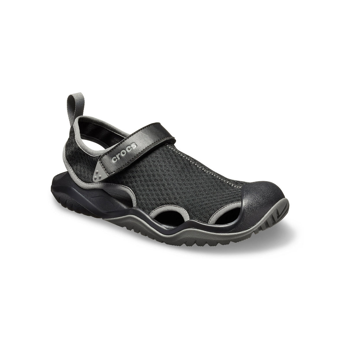 Crocs Swiftwater Light Cozy Sports Black Sandals 206526-060 - KICKS CREW