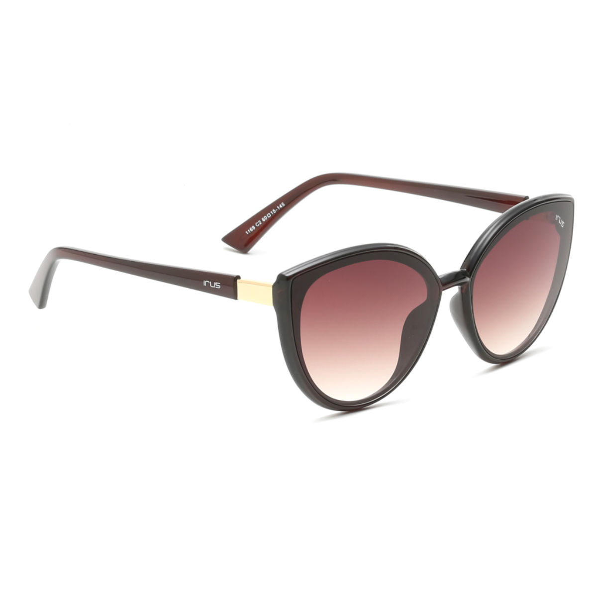 IRUS Uv Protected Sunglasses for Women with Brown Coloured Gradient
