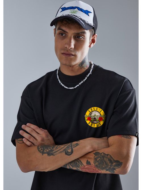 Guns N' Roses Top Hat T-shirt zwart M 100% katoen Band merch, Bands Guns N' Roses Top Hat T-shirt zwart M 100% katoen Band merch, Bands