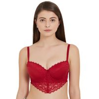 SOIE Full Coverage Padded Non Wired Bra with Mid Rise Brief (Set of 2)
