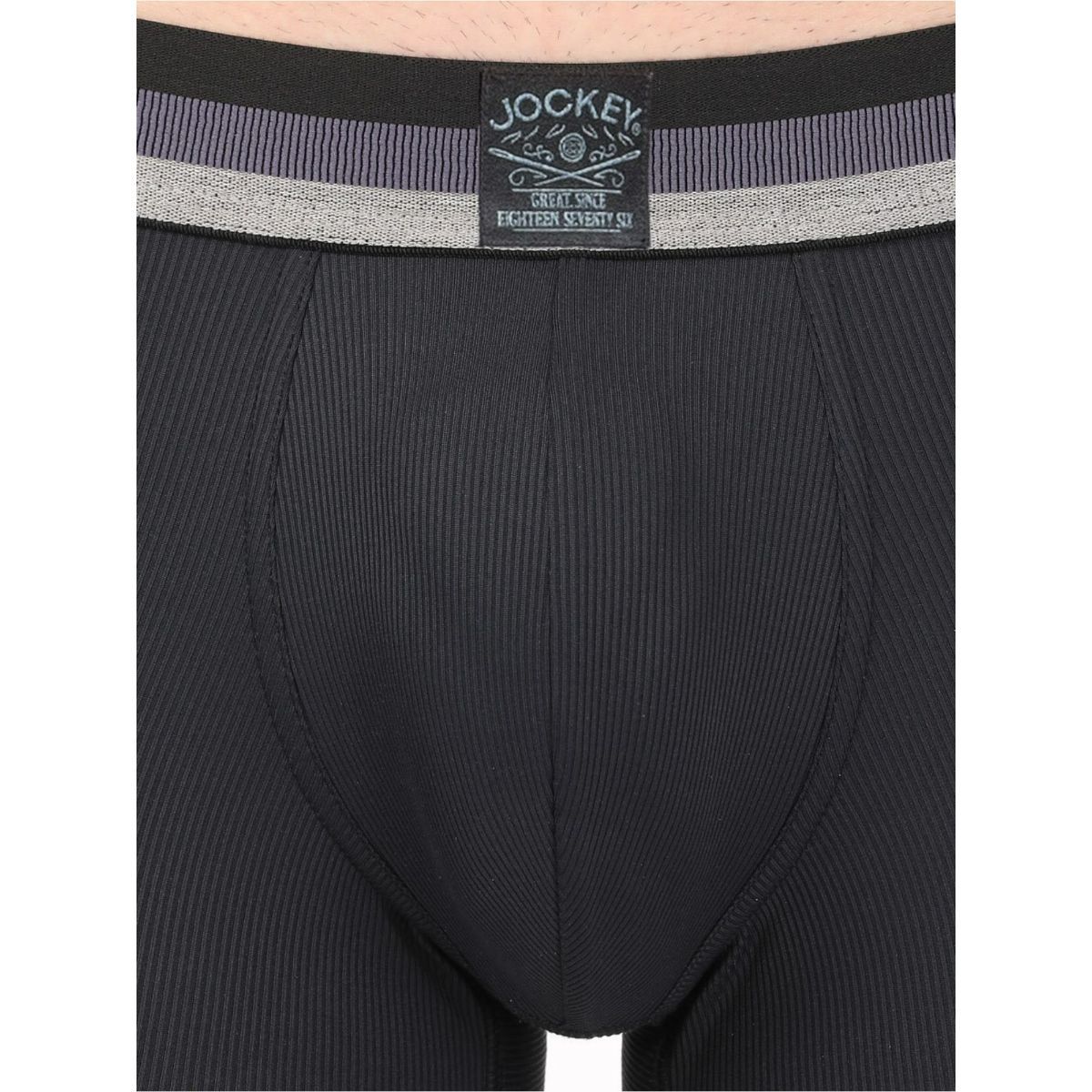 Jockey HG14 Mens Microfiber Rib Solid Trunk with Stay Dry Technology ...