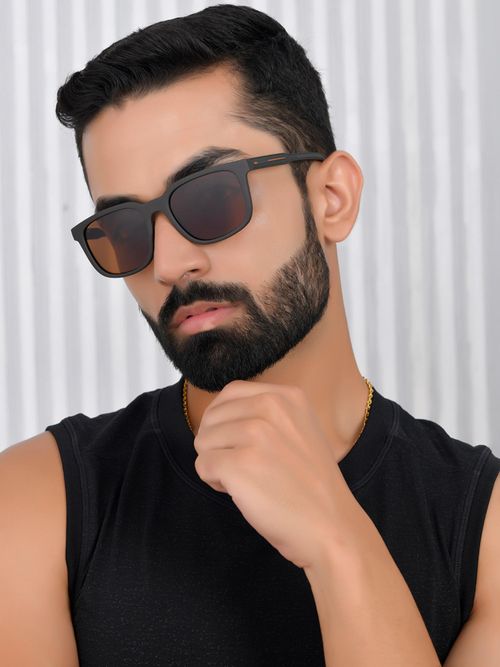 Buy Royal Son Rectangular Brown Polarized New Style Shades For Men