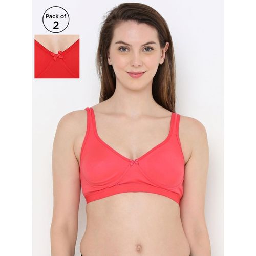 Buy Berry's Intimatess Peach & Red Double Layered Moulded Non