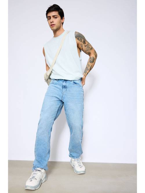 Ice Blue Color Jeans