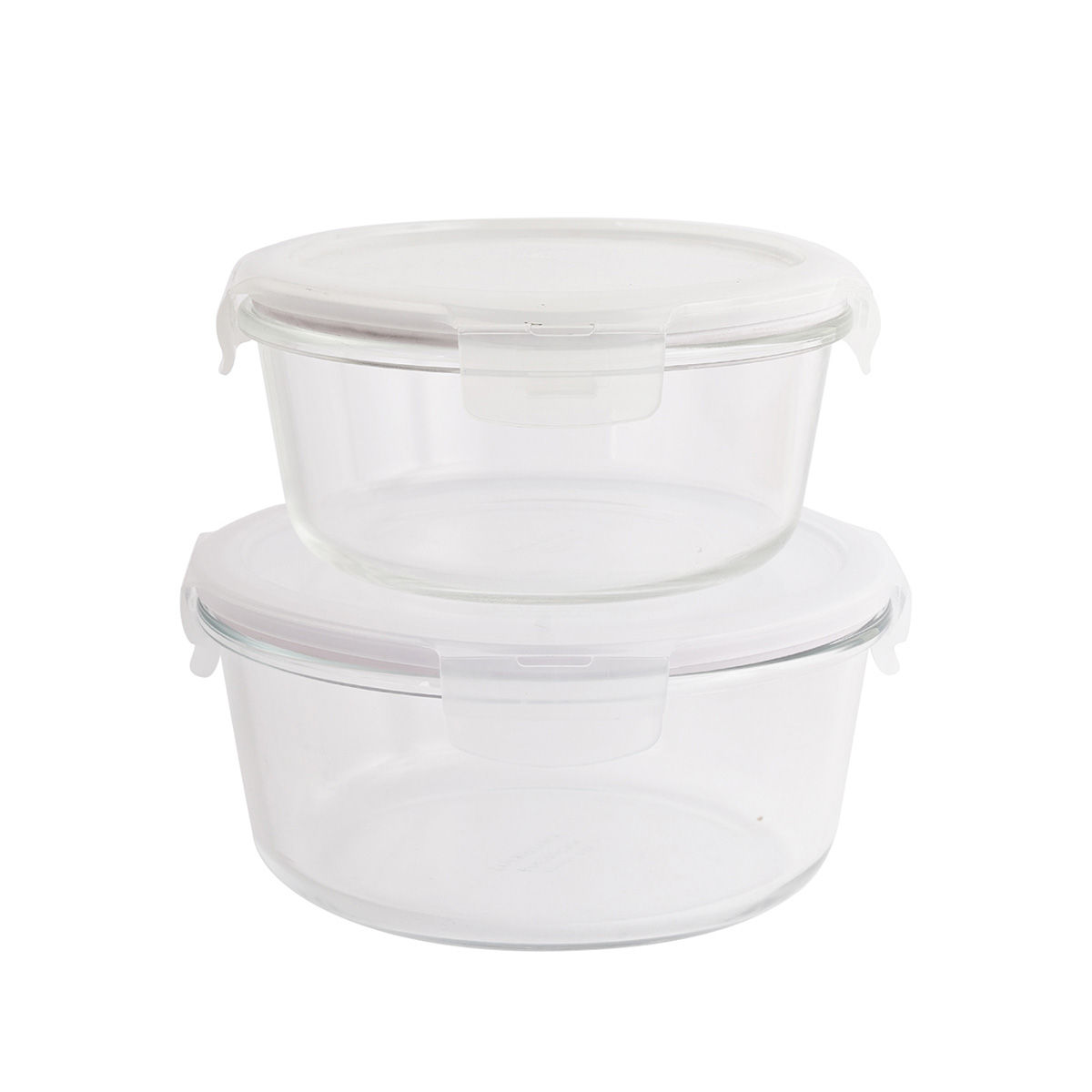 Lock & Lock Borosilicate Glass Airtight Food Storage Containers Set Of
