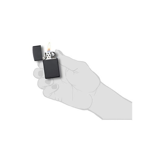 Zippo Windproof Black Matte Pocket Lighter