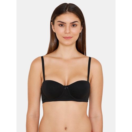 Buy Zivame Padded Wired 3/4th Coverage Strapless Bra-Anthracite