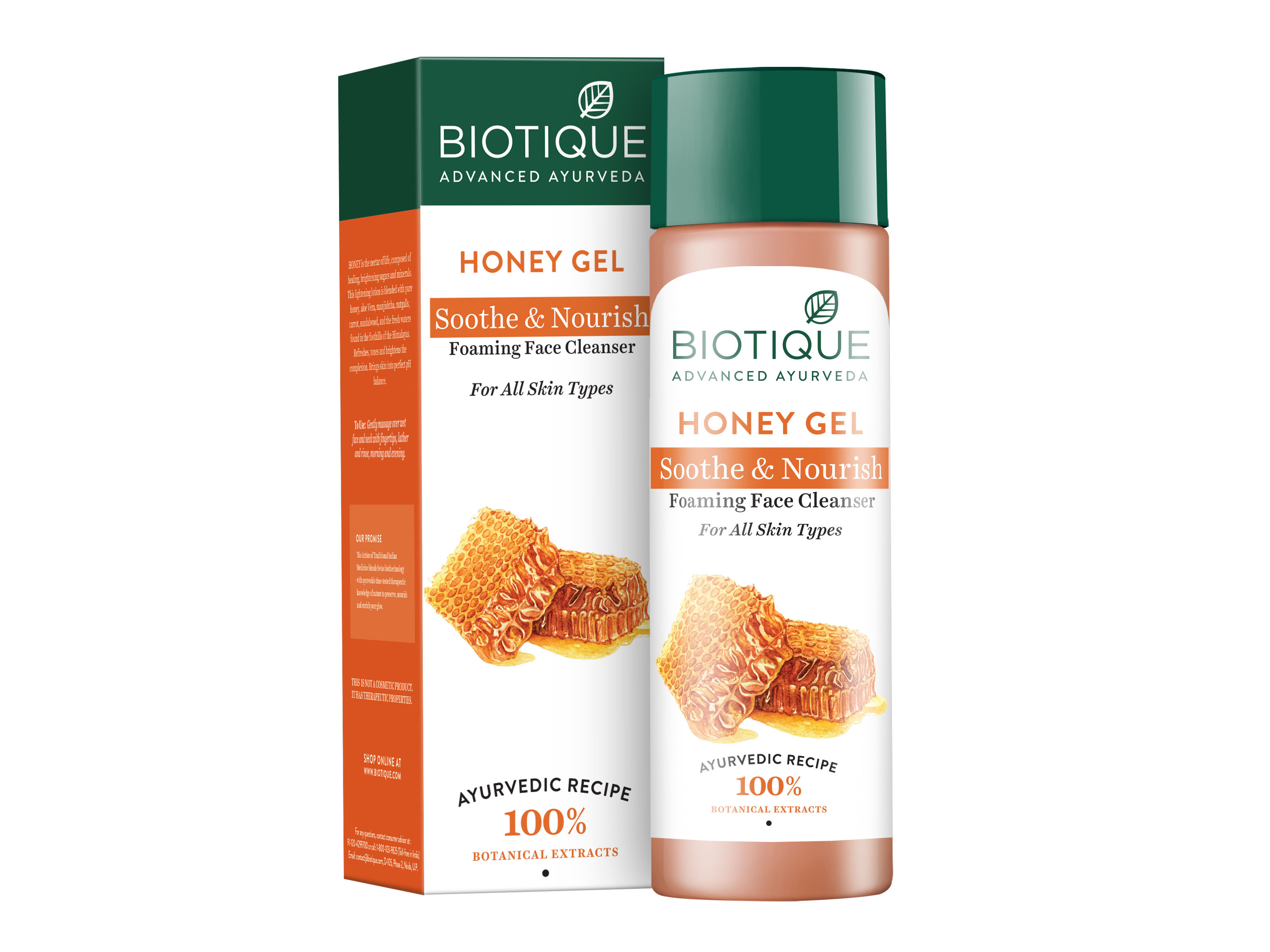 Biotique Bio Honey Gel Soothe & Nurish Foaming Face Cleanser
