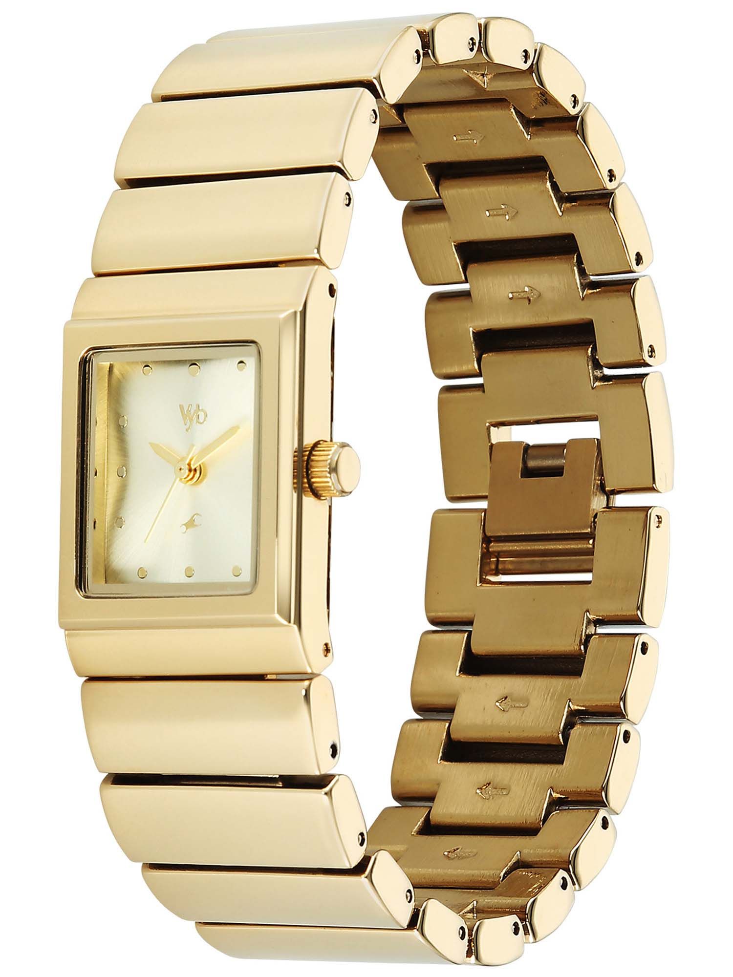 Buy Fastrack Vyb Successor Quartz Champagne Dial Analog Watch For