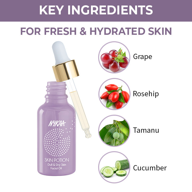 Nykaa Naturals Skin Potion Dull & Dry Skincare Face Oil Buy Nykaa