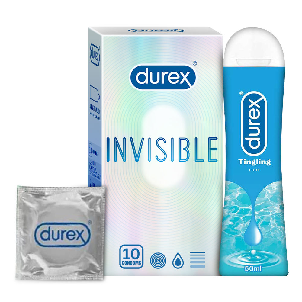 Durex Invisible Super Ultra Thin Condoms & Tingling Lubricant Gel