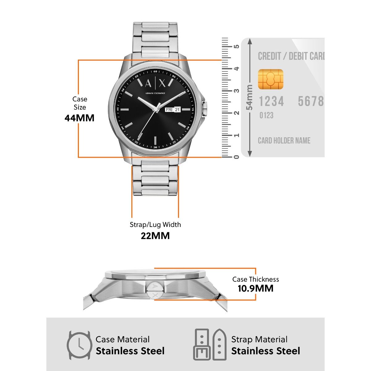 ARMANI EXCHANGE Silver Watch Ax1733