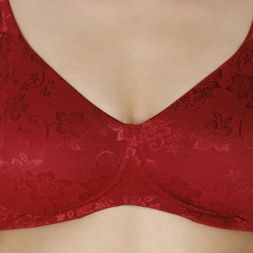 Enamor F135 Full Support Lace Bra - High Coverage Non-Padded Wirefree - Red  36B in Bangalore at best price by Gokaldas Images Pvt Ltd (Head Office) -  Justdial