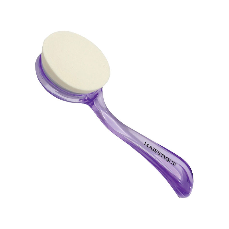 Majestique Makeup Puff With Handle, Latex Dry Wet Dual-Purpose Face ...