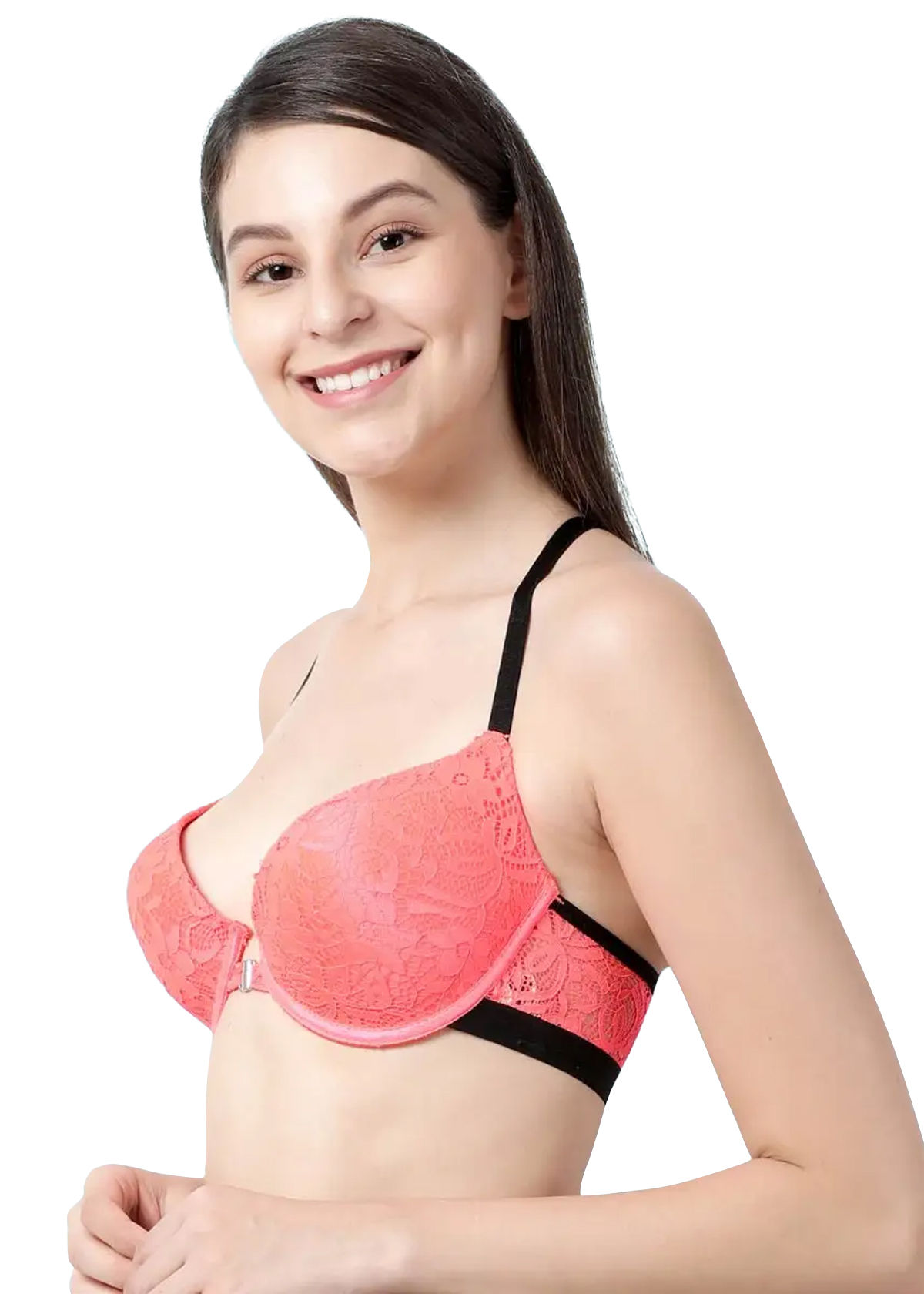 Buy Shyaway Susie Demi Coverage Under Wired Front Open Pushup Padded Bra Multicolorpack Of 2 7371